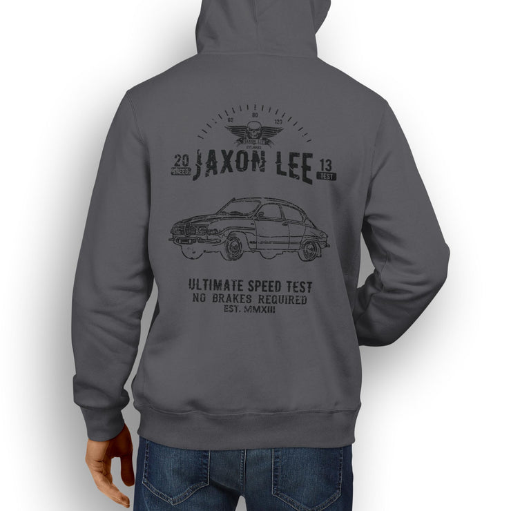 JL Speed Illustration For A SAAB 96 Motorcar Fan Hoodie