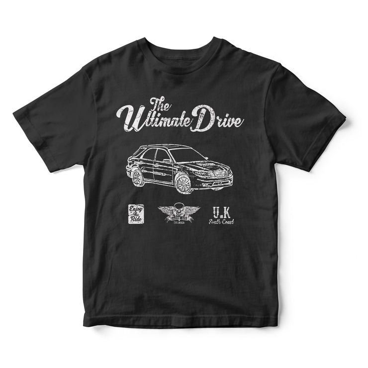 JL Ultimate Illustration For A 2004 SAAB 9-2X Motorcar Fan T-shirt