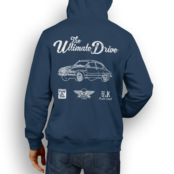 JL Ultimate Illustration For A SAAB 96 Motorcar Fan Hoodie