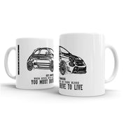 JL Illustration For A Abarth 595 Turismo Motorcar Fan – Gift Mug