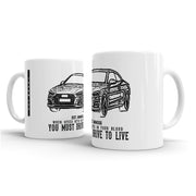 JL Illustration For A Audi A5 Motorcar Fan – Gift Mug