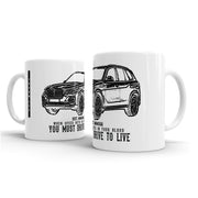 JL Illustration For A BMW X5 Motorcar Fan – Gift Mug