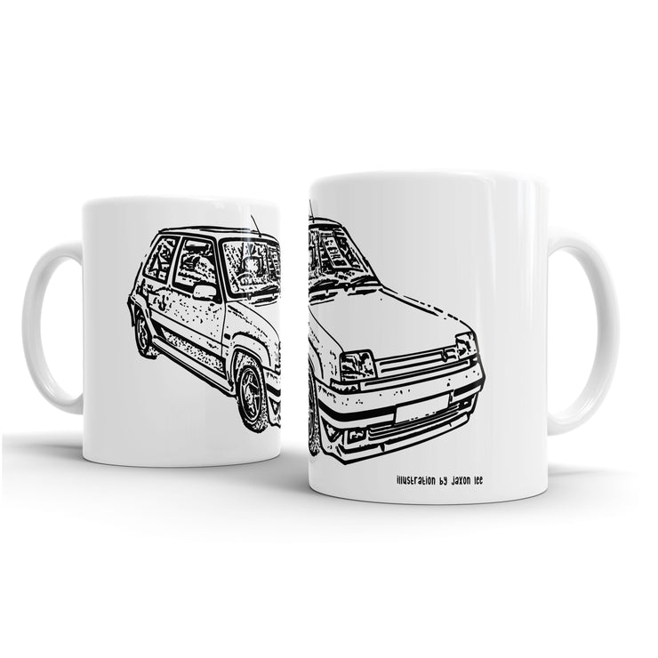 JL Illustration For A Renault 5 GT Turbo Motorcar Fan – Gift Mug