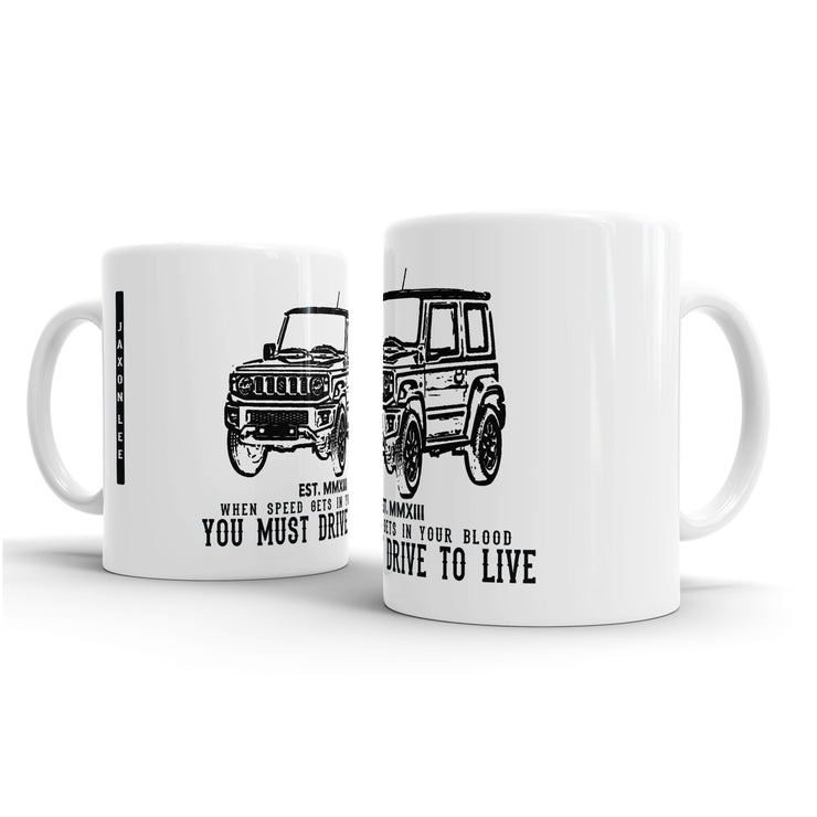 JL Illustration For A Suzuki Jimny SZ5 Motorcar Fan – Gift Mug