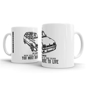 JL Illustration For A Vauxhall Astra MK2 GTE Motorcar Fan – Gift Mug