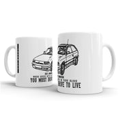 JL Illustration For A Vauxhall Astra MK3 GSI Motorcar Fan – Gift Mug