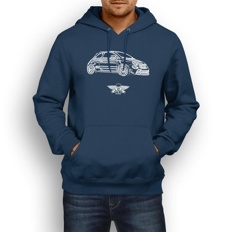 Jaxon Lee Illustration For A Abarth 595 Turismo Motorcar Fan Hoodie