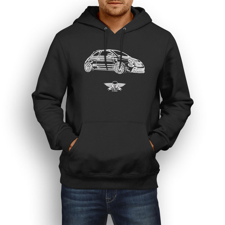 Jaxon Lee Illustration For A Abarth 595 Turismo Motorcar Fan Hoodie