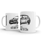 JL Illustration For A BMW M140i Motorcar Fan – Gift Mug
