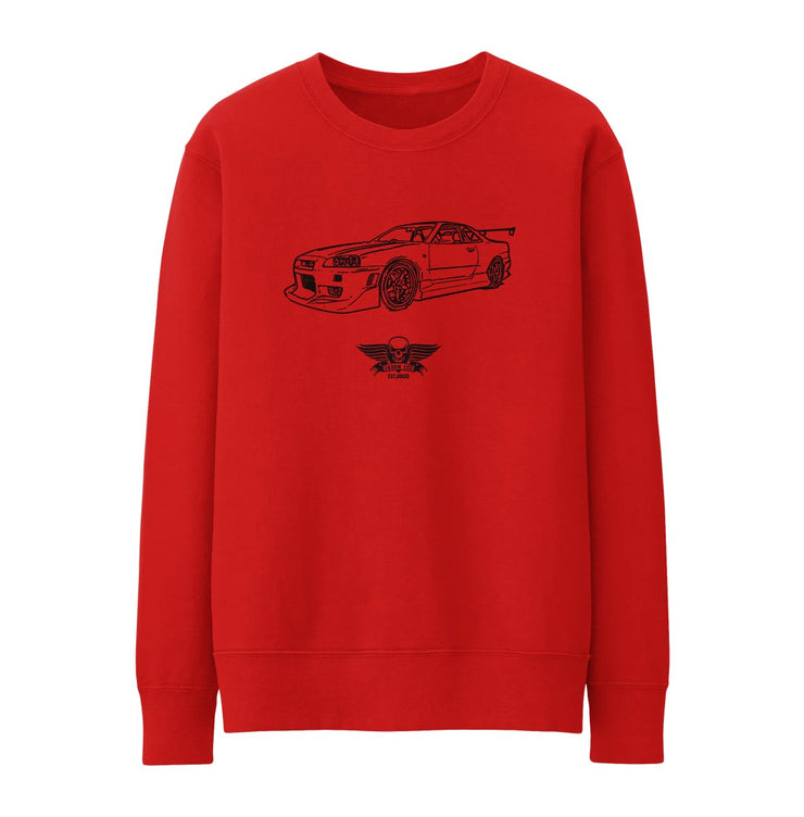 Jaxon Lee Illustration For A Nissan Skyline R34 GT-R Motorcar Fan Jumper
