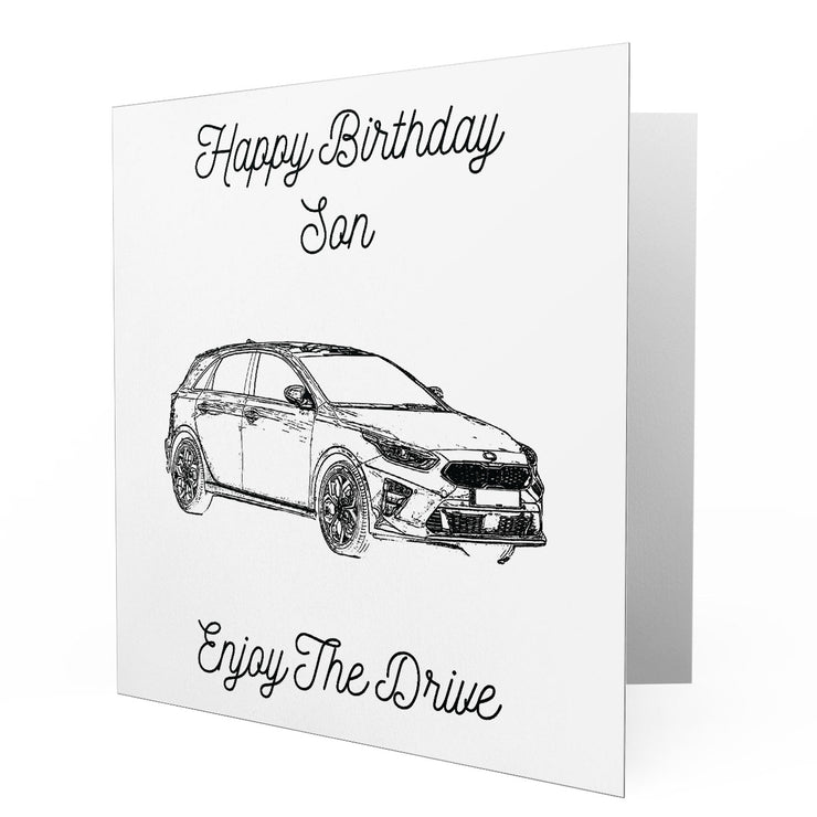 Jaxon Lee - Birthday Card for a KIA Ceed Motorcar fan