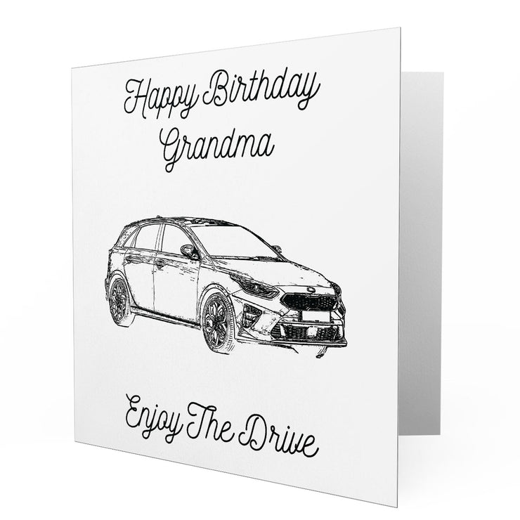 Jaxon Lee - Birthday Card for a KIA Ceed Motorcar fan