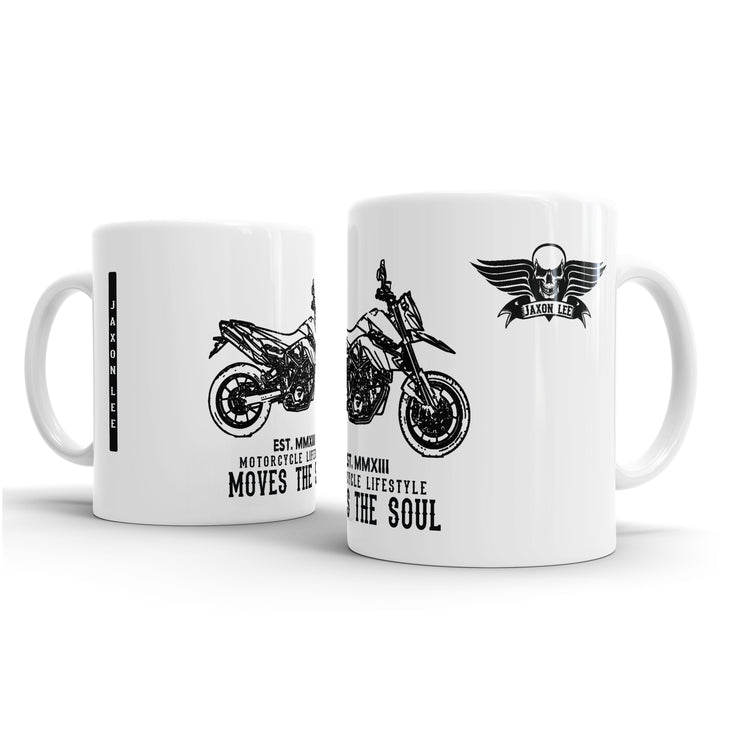 JL illustration for a KTM 950 Supermoto-R Motorbike fan – Gift Mug