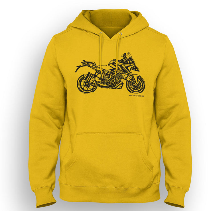 JL Illustration For A KTM 1290 Super Duke GT Motorbike Fan Hoodie