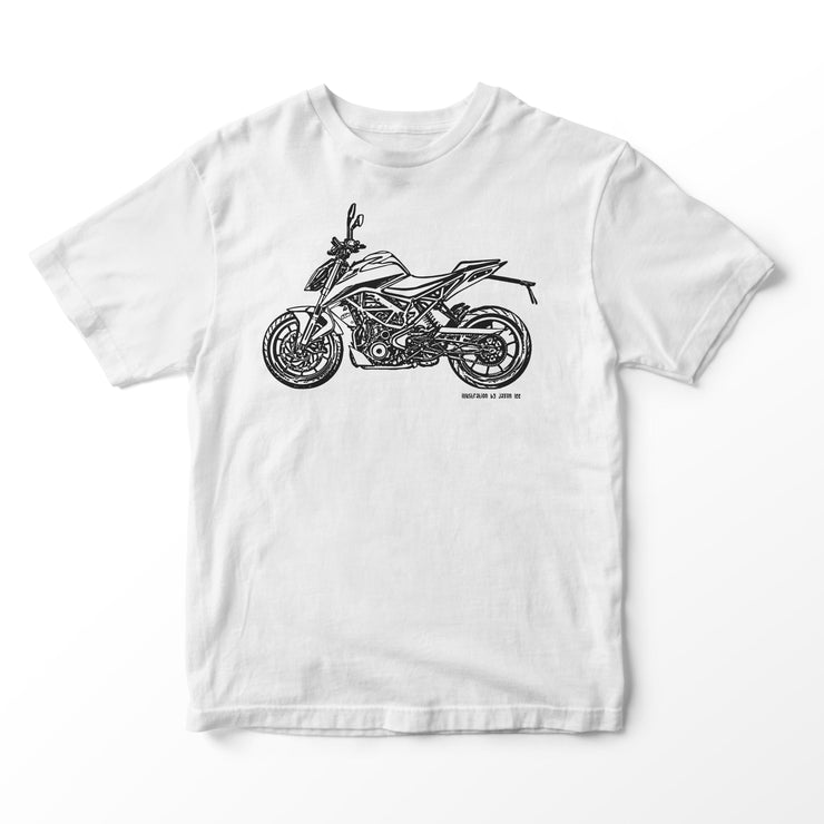 JL Illustration For A KTM 390 Duke Motorbike Fan T-shirt