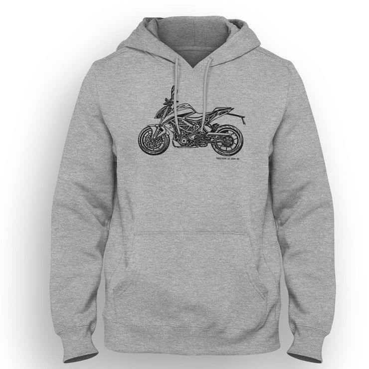 JL Illustration For A KTM 390 Duke Motorcar Fan Hoodie