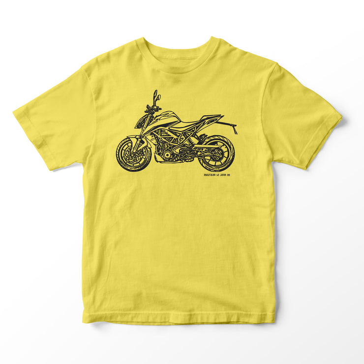 JL Illustration For A KTM 390 Duke Motorbike Fan T-shirt