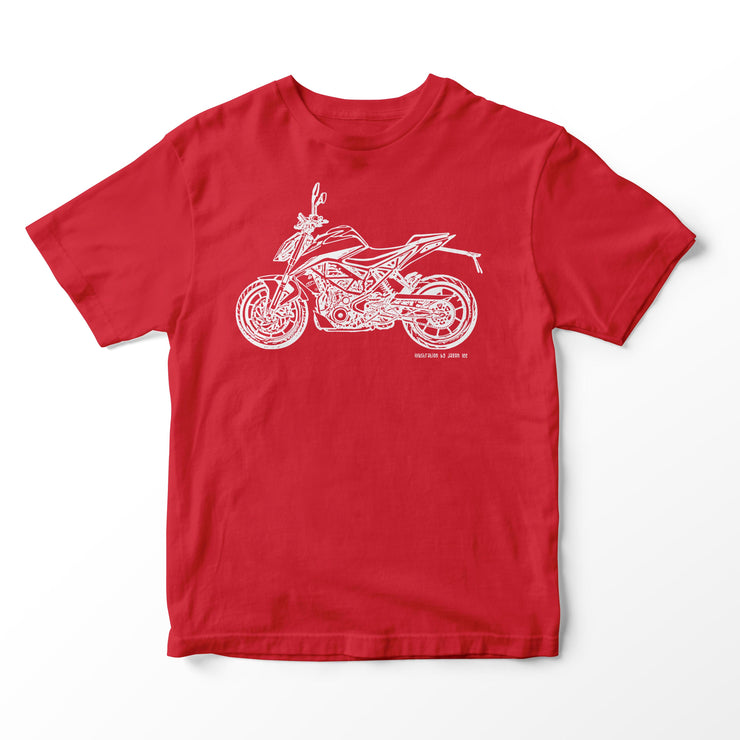 JL Illustration For A KTM 390 Duke Motorbike Fan T-shirt