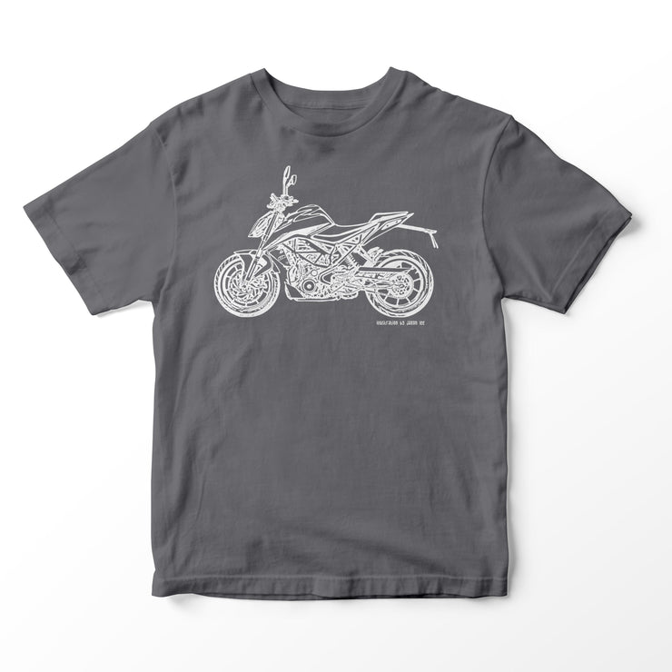 JL Illustration For A KTM 390 Duke Motorbike Fan T-shirt