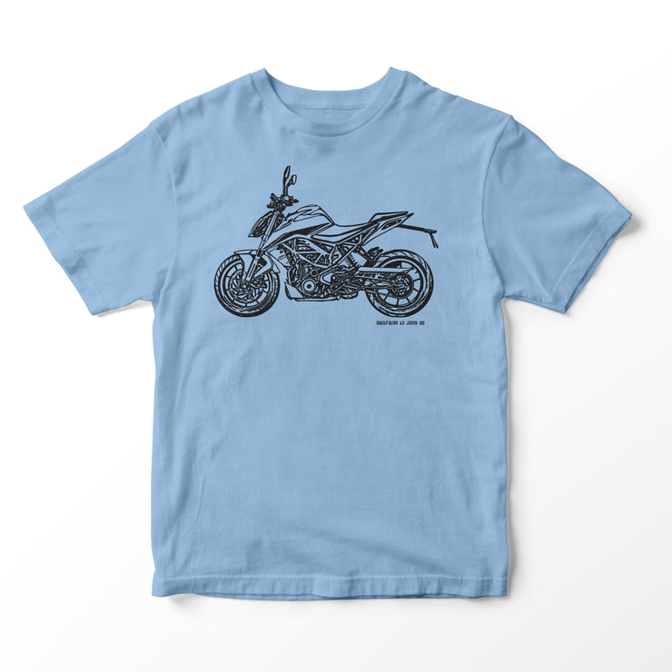 JL Illustration For A KTM 390 Duke Motorbike Fan T-shirt