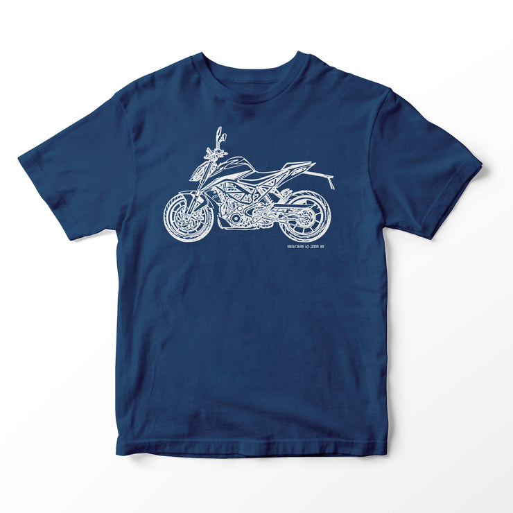 JL Illustration For A KTM 390 Duke Motorbike Fan T-shirt