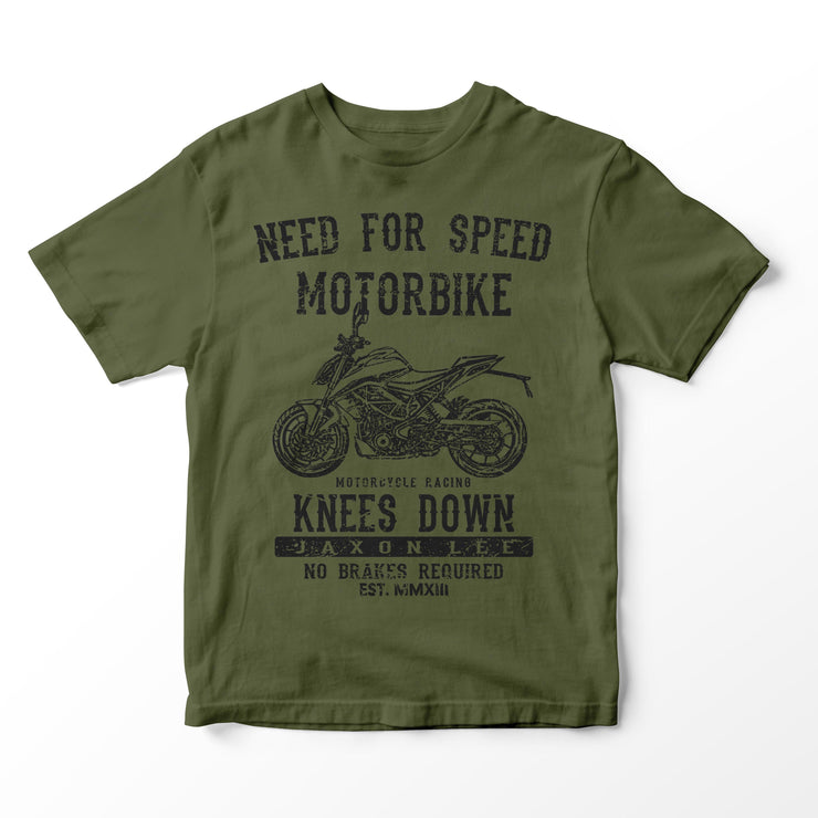 JL Speed Illustration for a KTM 390 Duke Motorbike fan T-shirt