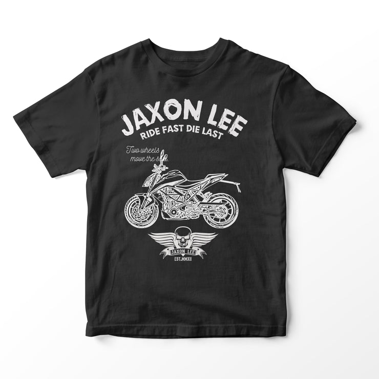 JL Ride Illustration for a KTM 390 Duke Motorbike fan T-shirt