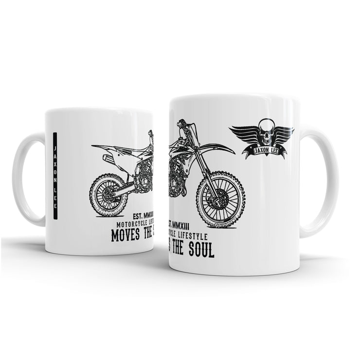 JL Illustration For A Kawasaki KX85 Motorbike Fan – Gift Mug