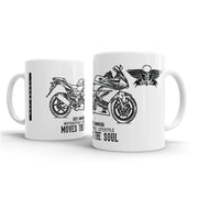 JL Illustration For A Kawasaki Ninja 250R Motorbike Fan – Gift Mug