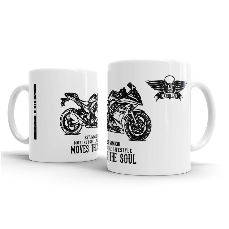 JL Illustration For A Kawasaki Ninja 300 KRT 2017 Motorbike Fan – Gift Mug