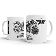 JL Illustration For A Kawasaki Ninja H2 Motorbike Fan – Gift Mug