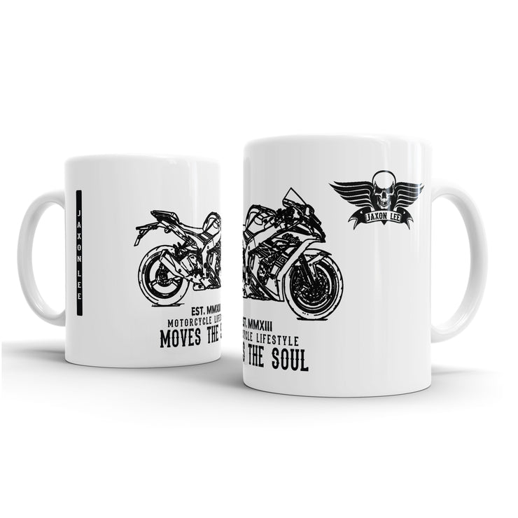 JL Illustration For A Kawasaki Ninja ZX10R KRT Motorbike Fan – Gift Mug