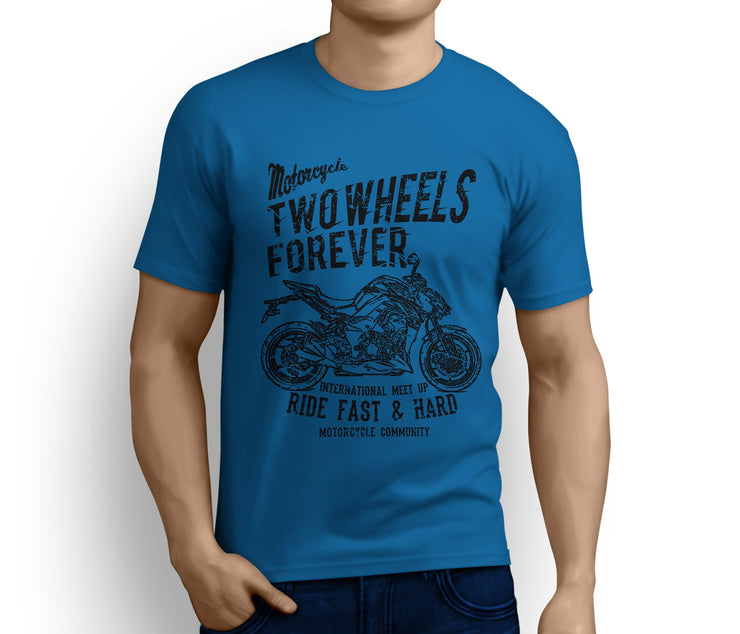 RH Illustration For A Kawasaki Z1000 2017 Motorbike Fan T-shirt - Jaxon lee