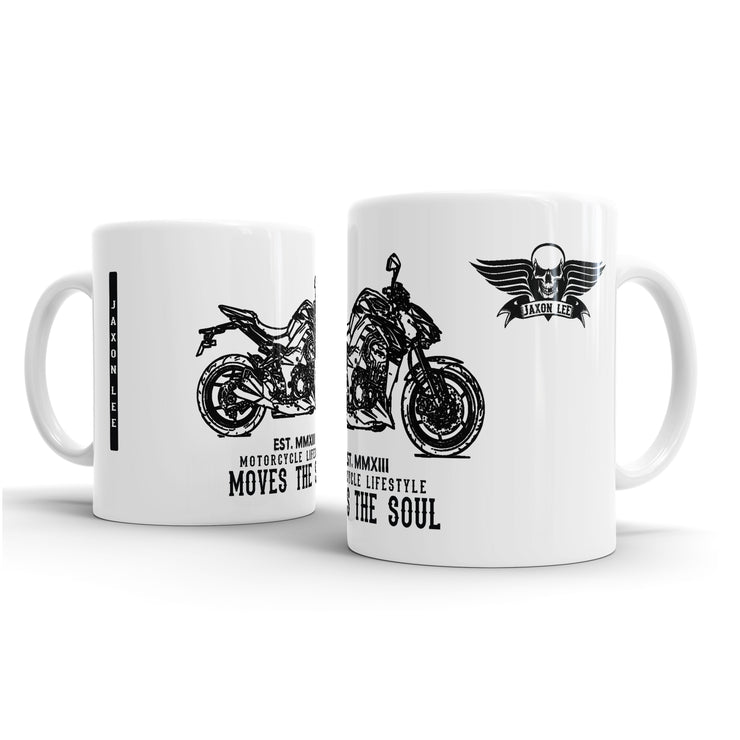 JL Illustration For A Kawasaki Z1000 Motorbike Fan – Gift Mug