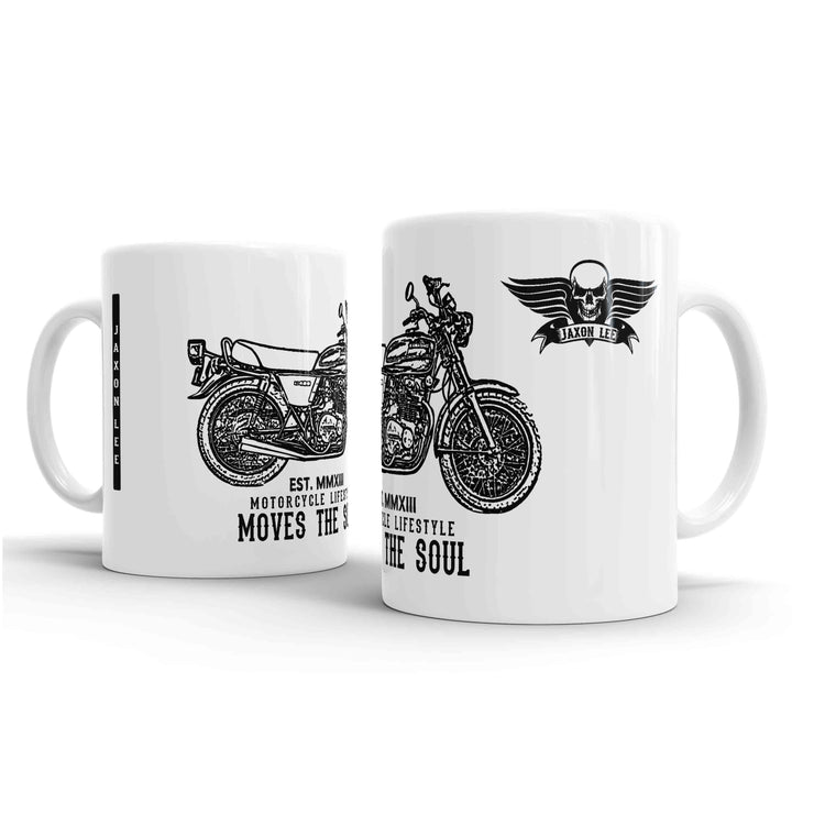 JL Illustration For A Kawasaki Z400 Motorbike Fan – Gift Mug