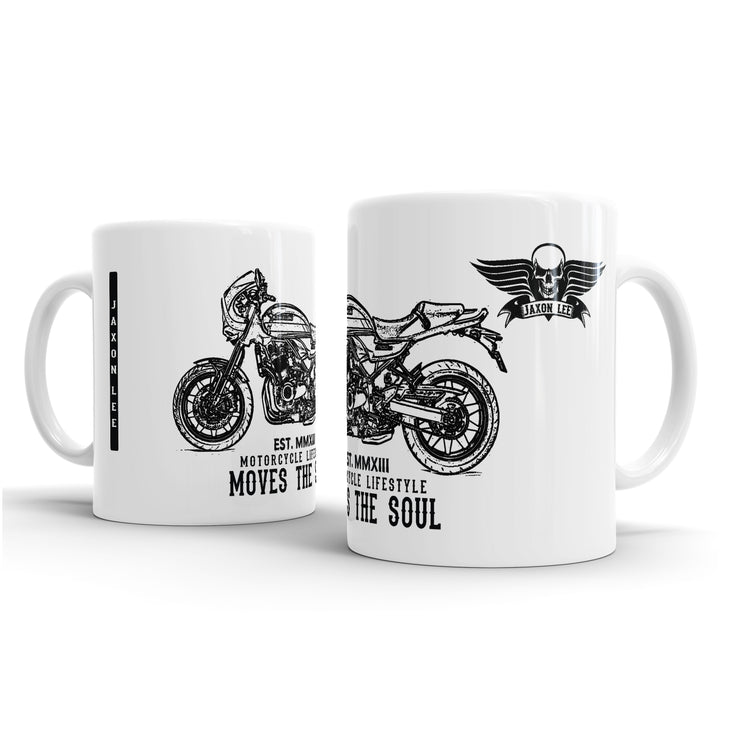 JL Illustration For A Kawasaki Z900 RS Cafe 2018 Motorbike Fan – Gift Mug