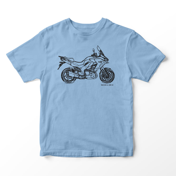 JL Illustration For A Kawasaki Versys 1000 2019 Motorbike Fan T-shirt