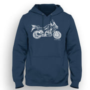 JL Illustration For A Kawasaki Versys 1000 2019 Motorbike Fan Hoodie