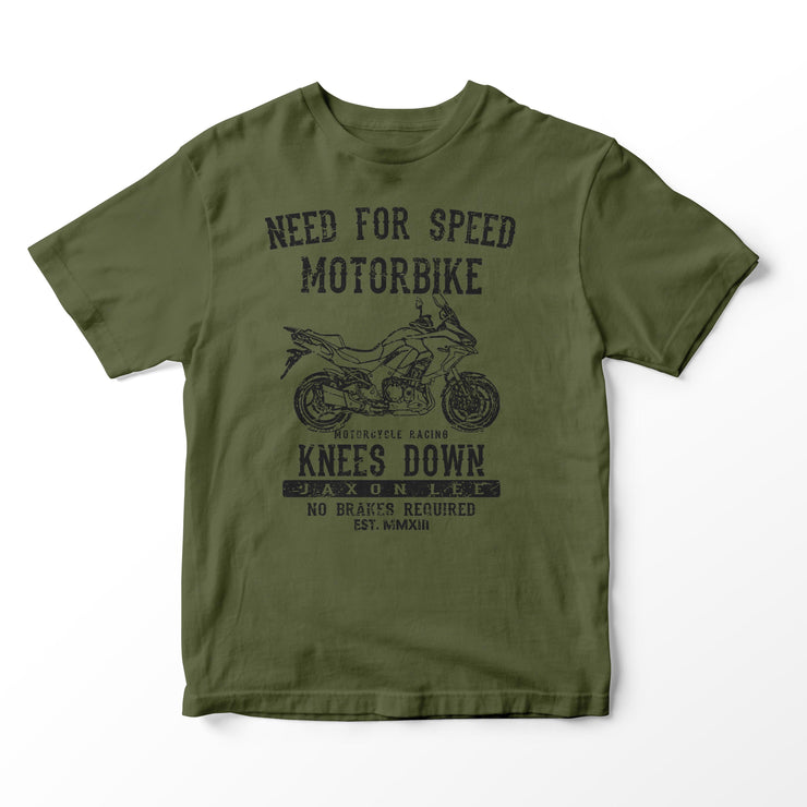 JL Speed Illustration for a Kawasaki Versys 1000 2019 Motorbike fan T-shirt