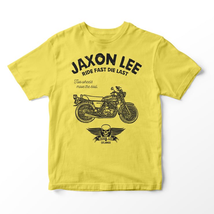 JL Ride Illustration for a Kawasaki Z400 Motorbike fan T-shirt