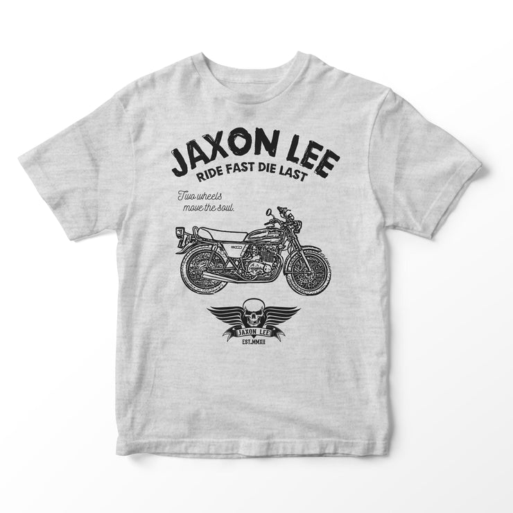 JL Ride Illustration for a Kawasaki Z400 Motorbike fan T-shirt