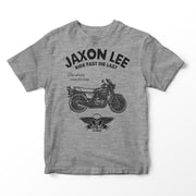 JL Ride Illustration for a Kawasaki Z400 Motorbike fan T-shirt