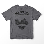 JL Ride Illustration for a Kawasaki Z400 Motorbike fan T-shirt