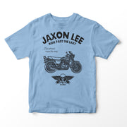 JL Ride Illustration for a Kawasaki Z400 Motorbike fan T-shirt