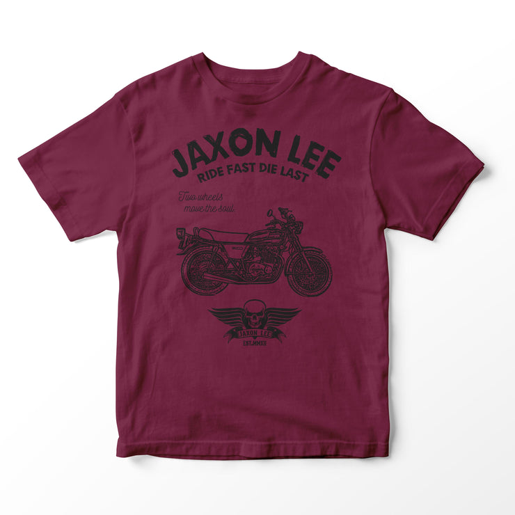 JL Ride Illustration for a Kawasaki Z400 Motorbike fan T-shirt