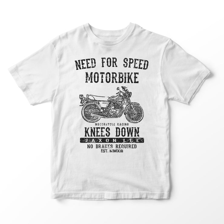 JL Speed Illustration for a Kawasaki Z400 Motorbike fan T-shirt