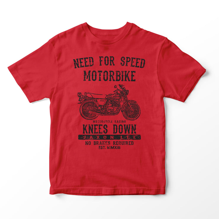 JL Speed Illustration for a Kawasaki Z400 Motorbike fan T-shirt