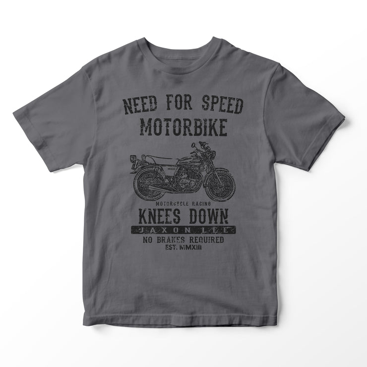 JL Speed Illustration for a Kawasaki Z400 Motorbike fan T-shirt