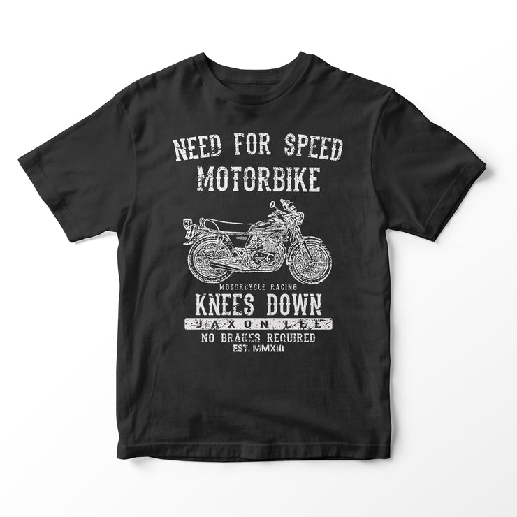 JL Speed Illustration for a Kawasaki Z400 Motorbike fan T-shirt