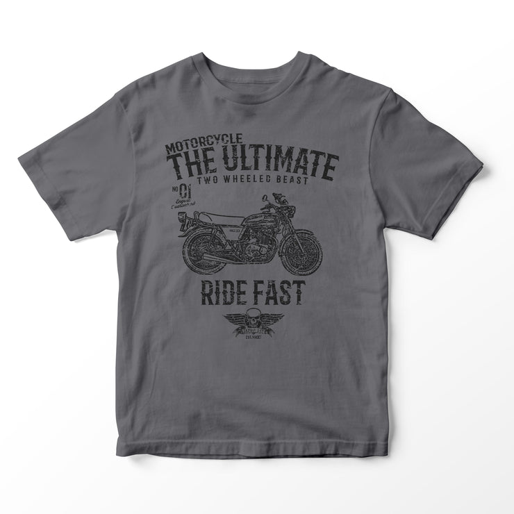 JL Ultimate Illustration for a Kawasaki Z400 Motorbike fan T-shirt